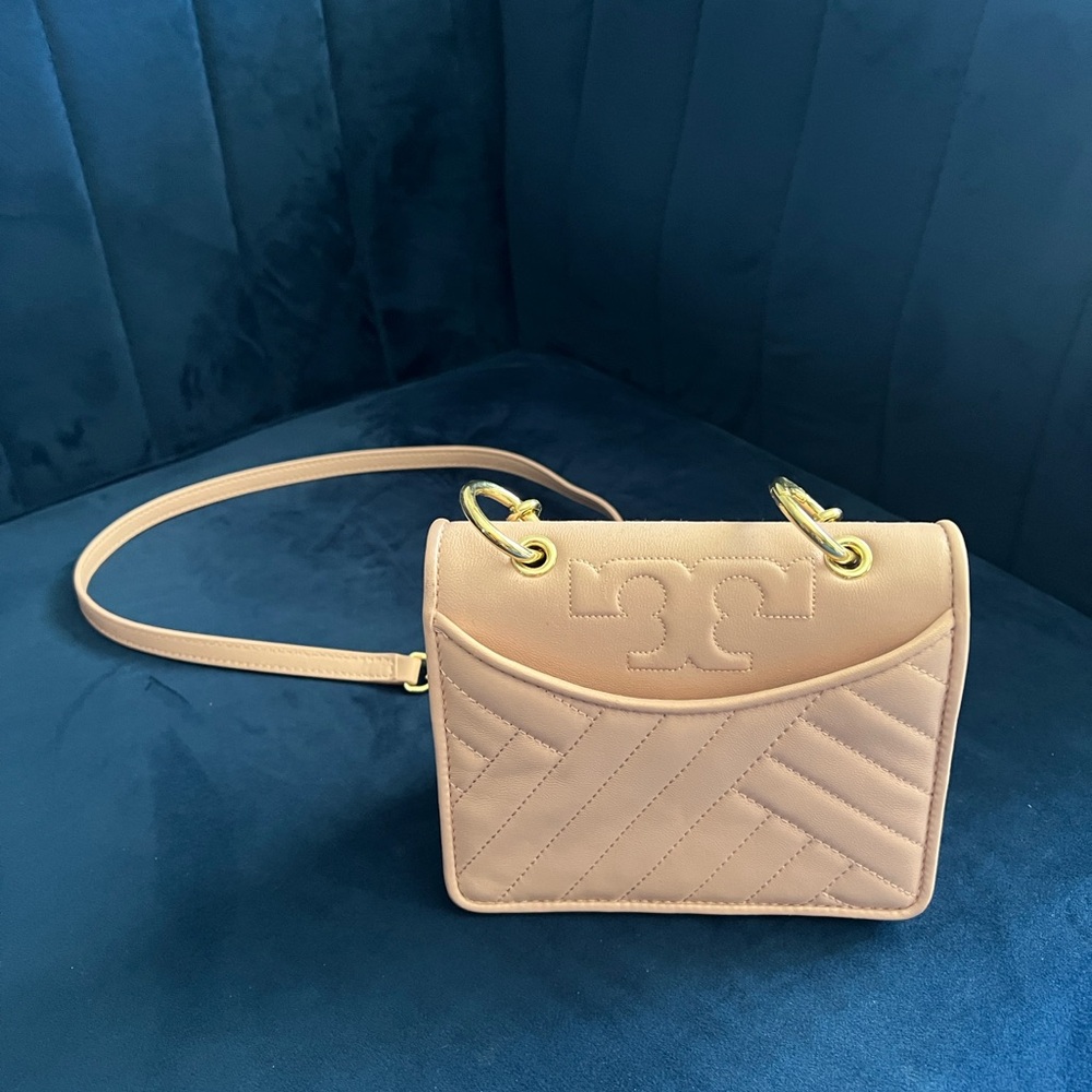 Tory Burch Pink Structured Crossbody Bag